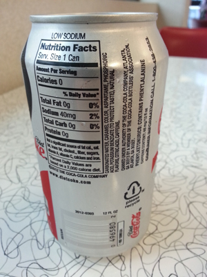 Nutritional Information of Diet Coke